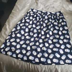 Polka dot flare skirt